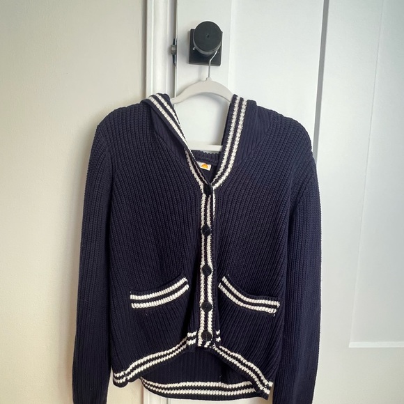 C&C California Sweaters - C&C California Navy and White Cardigan size L